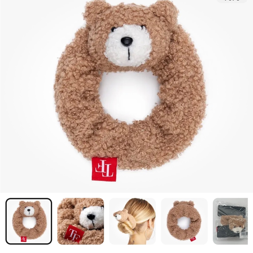 👀 ISO ‼️ Teddy Fresh Teddy Bear Hair Scrunchie